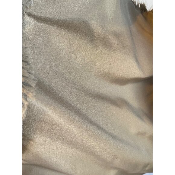 Jack By BB Dakota Tan Faux Fur Open-Front Vest With Lining sz L - Picture 4 of 9